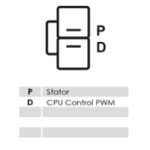 Stecker mit Polbelegung P, D