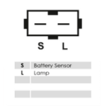 Stecker mit Polbelegung S, L