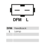 Stecker mit Polbelegung DFM, L