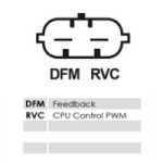 Stecker mit Polbelegung DFM, RVC