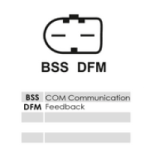 Stecker mit Polbelegung BSS, DFM