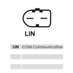 Stecker mit Polbelegung LIN