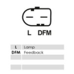 Stecker mit Polbelegung L, DFM