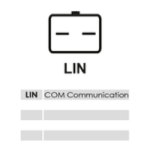 Stecker mit Polbelegung LIN