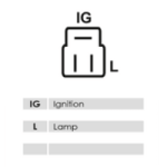 Stecker mit Polbelegung IG, L