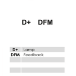 Stecker mit Polbelegung D+, DFM